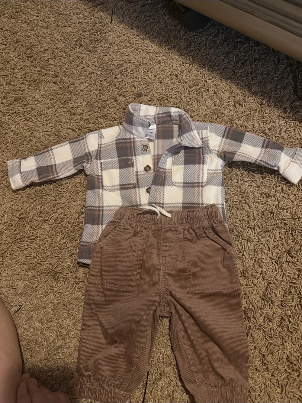 Toddler Brown Corduroy Jogger Pants - Kids Bottoms